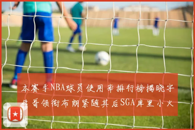 本赛季NBA球员使用率排行榜揭晓字母哥领衔布朗紧随其后SGA库里小火车紧追不舍